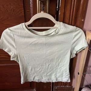 Green pacsun crop top